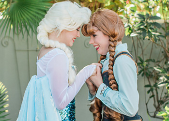 Hire Elsa and Anna for Party | Ice Sisters | Tampa Princess Parties 