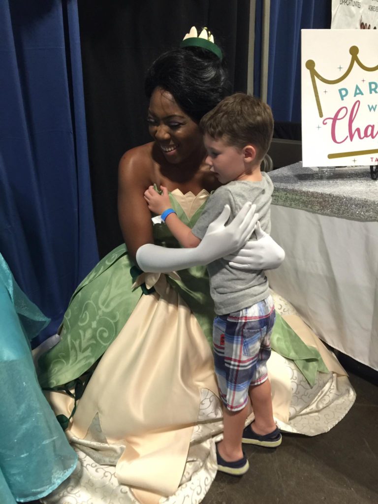 Parties with Character Frog Princess at Kids Day 2016 in Tampa