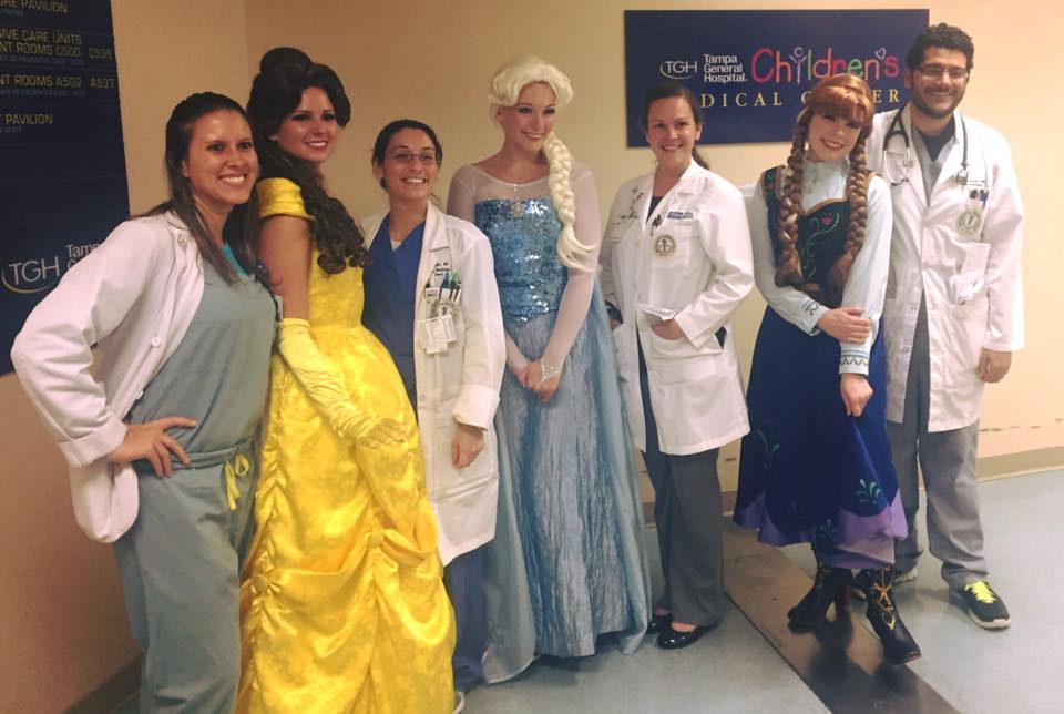 Tampa Princess Party at Tampa General Children's Medical Center